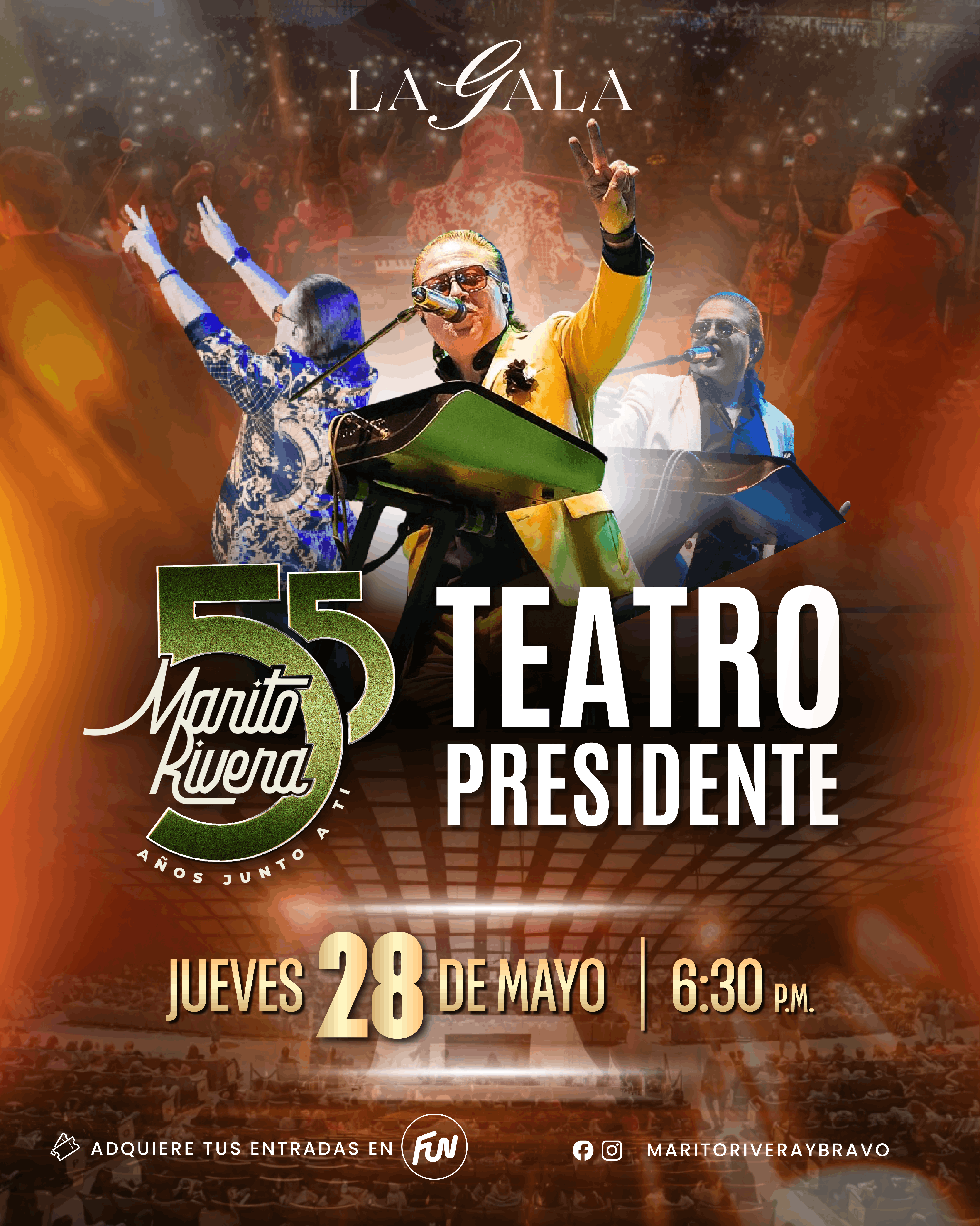 Marito Rivera 55 Años La Gala