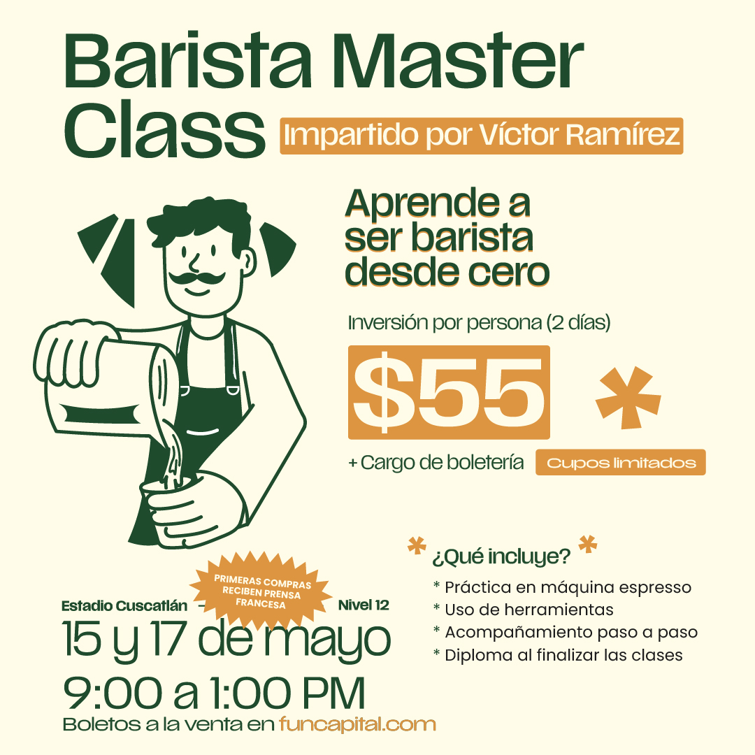 Barista Master Class + Servicio al Cliente