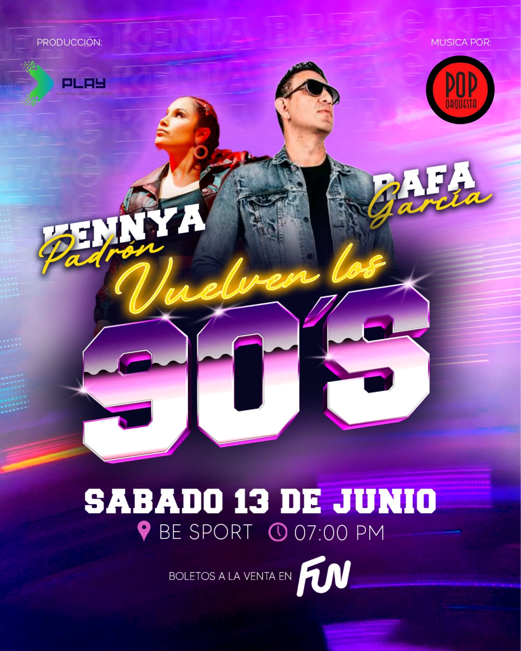 Vuelven los 90's con Rafa García y Kennya Padrón