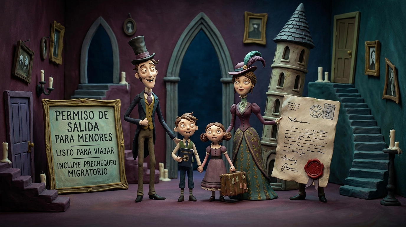 Permiso de Salida del País para Menores de Edad (Acta Notarial)