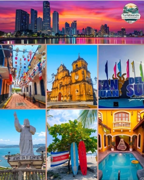 Disfruta 3 destinos en un solo viaje: Nicaragua, Costa Rica y Panamá, te esperan! 🇳🇮🇨🇷🇵🇦