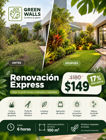 Renovación Express de Jardín