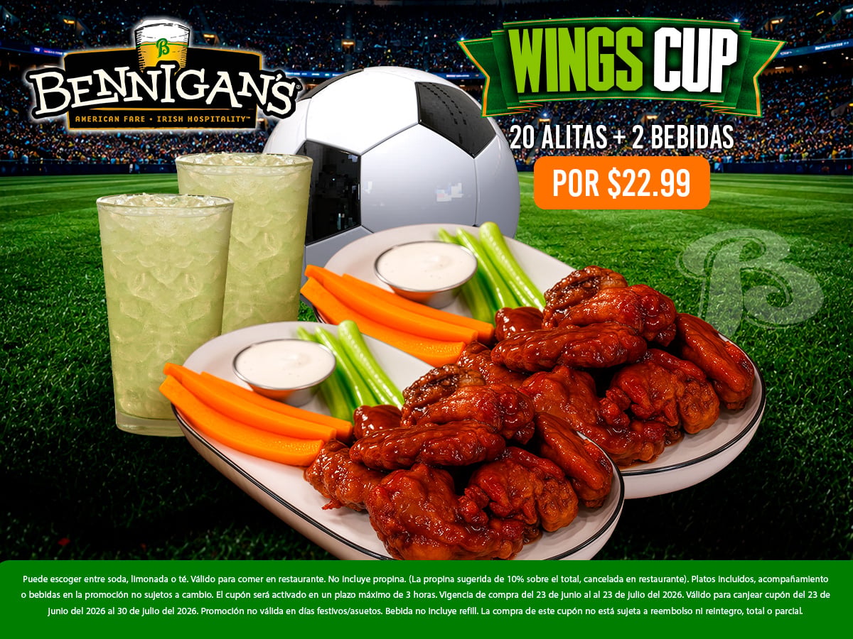 ¡Wings Cup por tan solo $22.99!