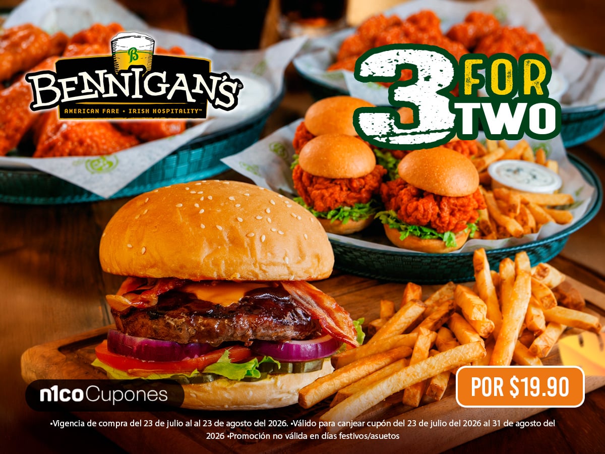 3 FOR TWO POR TAN SOLO $ 19.90