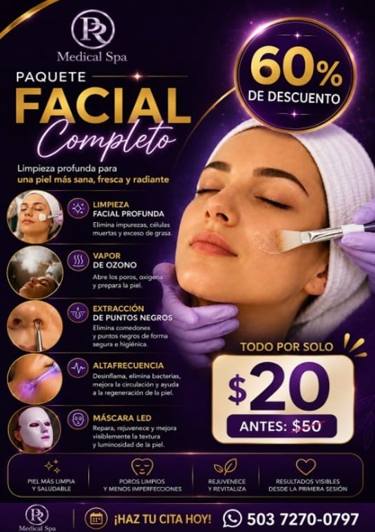 ¡Limpieza facial profunda, porque tu piel merece un cambio real! ✨
