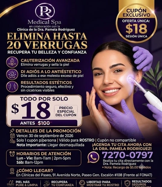 ¡Paga $18 en Lugar de $100 por Electrocauterización de Hasta 20 Verrugas!