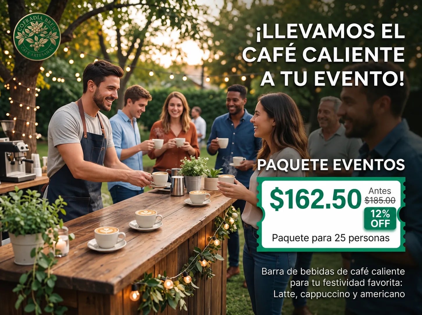 Paquete eventos: Cafés Calientes ☕