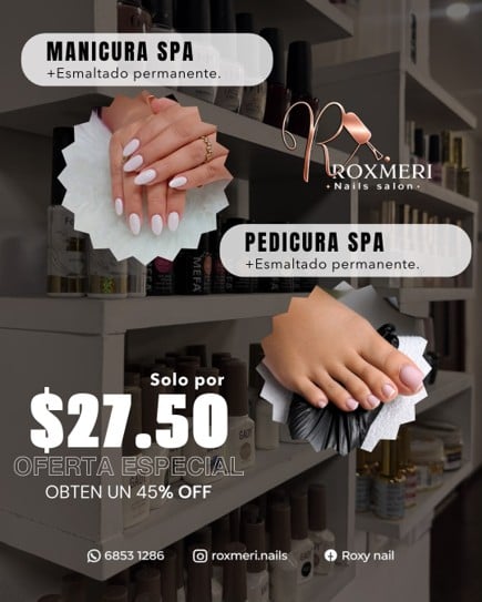 Manicura Spa + Pedicura Spa