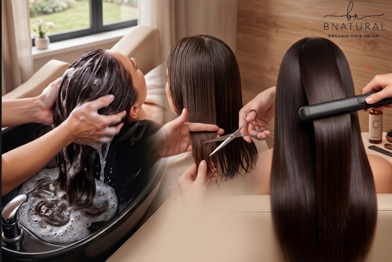 LAVADO SPA + CORTE DE PUNTAS Y PLANCHADO